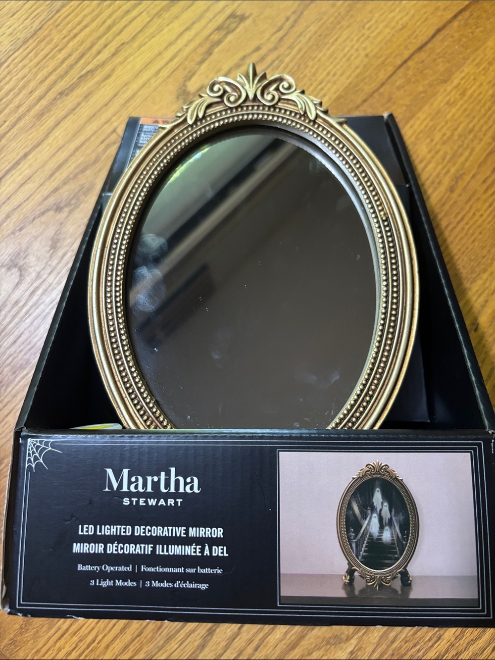 Martha Stewart LED Lighted Haunted Mirror “Staircase Ghosts” Halloween Decor